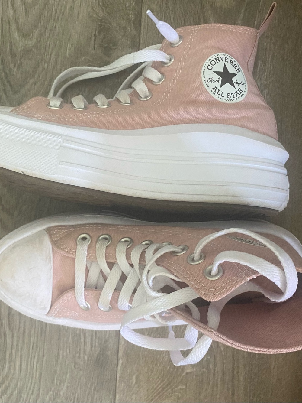 Converse Kids Pink High-Top Platform Sneakers